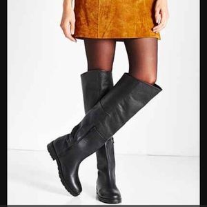 NEW Urban Outfitters Lather Sally over the knee riding boot